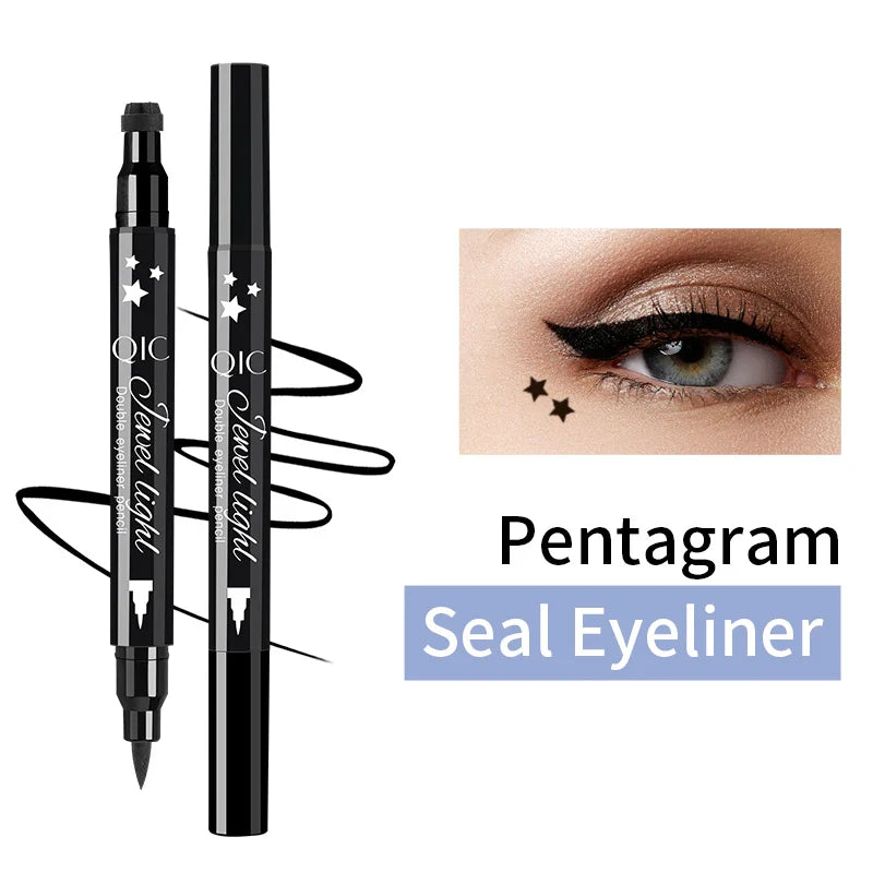 QIC 2-in-1 Stamp Liquid Eyeliner Pen – Waterproof, Long-Lasting