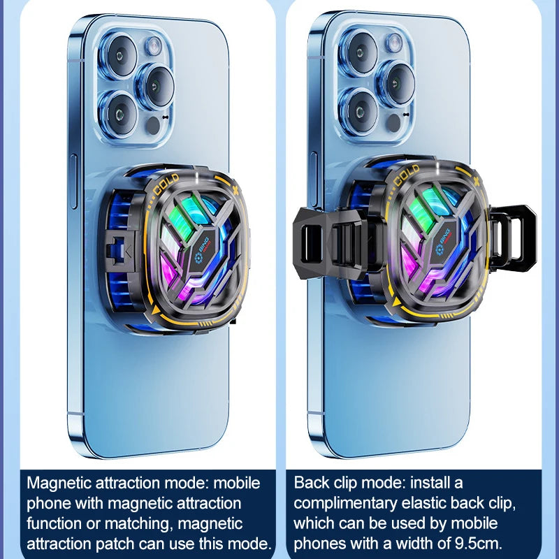 Fan Cooler For Phone Semiconductor Cooling Fan For Mobile Cooler Phone Gaming Portable Cooler Mobile Phone Cooler Fan Phone Clip Peaceful Pleasures Health and Wellness