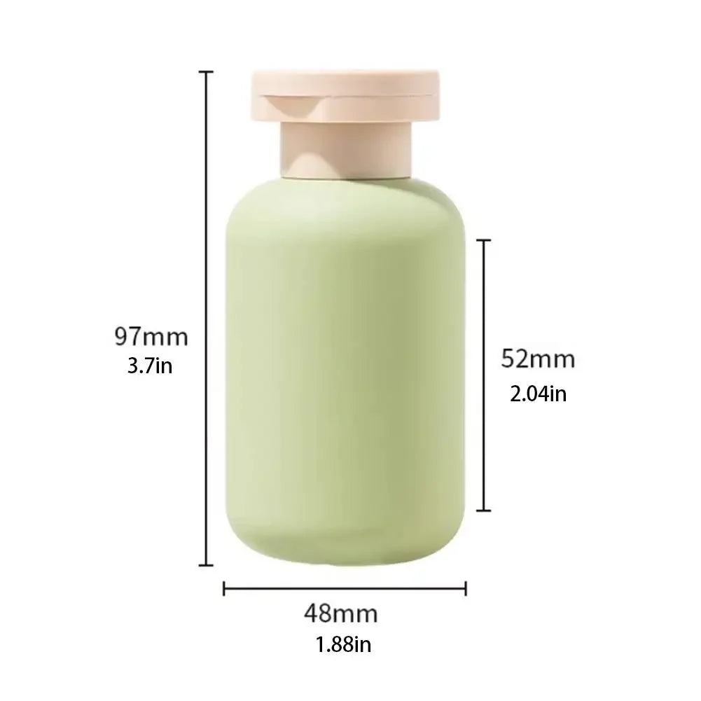3Pcs 100ML Travel Bottles Set, Leak-Proof Refillable Portable Dispenser for Shampoo Toner Lotion Shower Gel, Travel Essentials Peaceful Pleasures Health and Wellness