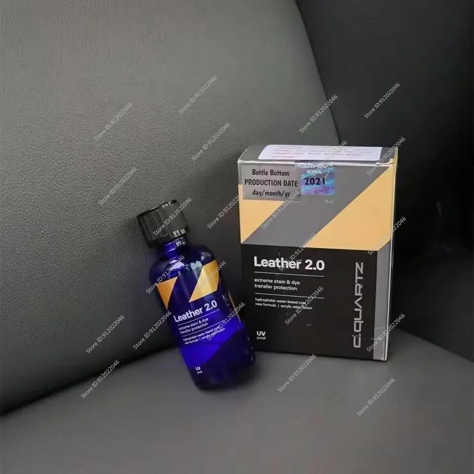 For CAR CQUARTZ Leather 2.0 Hydrophobic Oil Phobic Safe on Car Leather Resistance To UV Denim Dye Coloring Abrasion Stains Peaceful Pleasures Health and Wellness