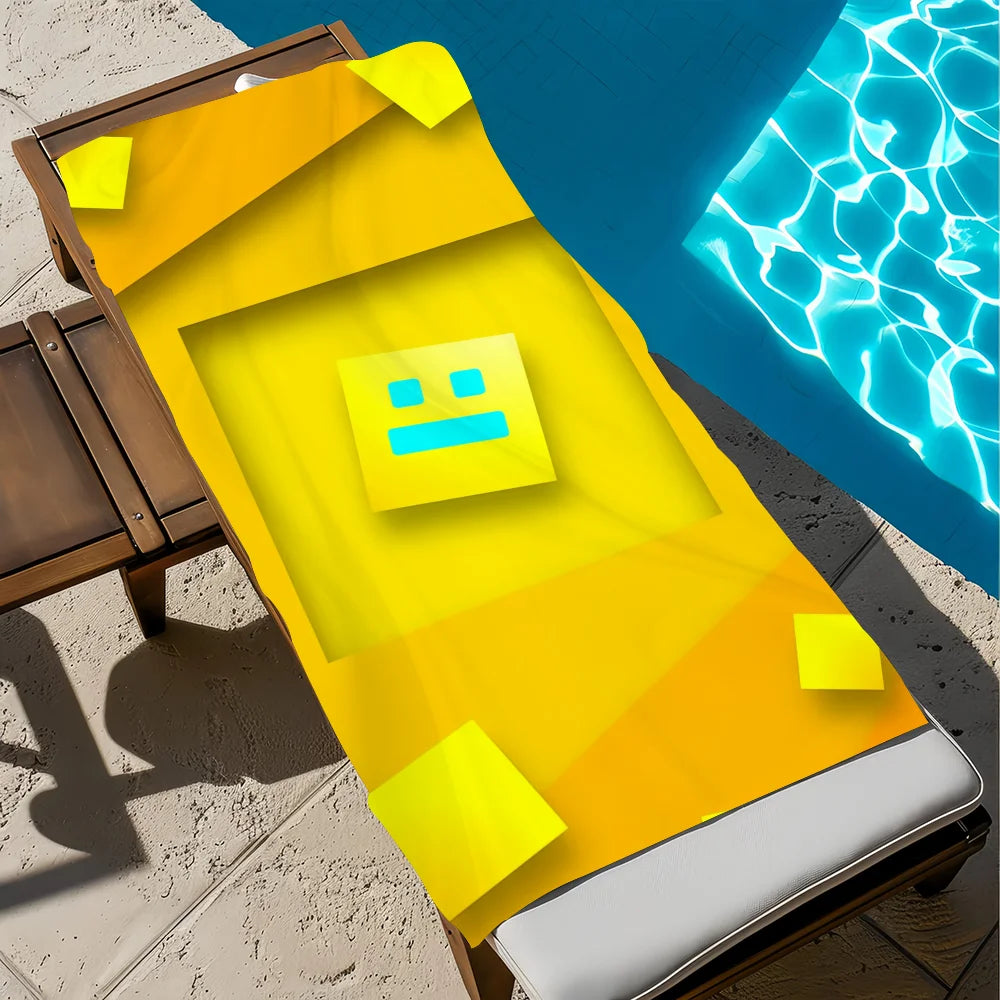 Quick-Dry Geometry Beach Towel | Pool, Gym & Travel