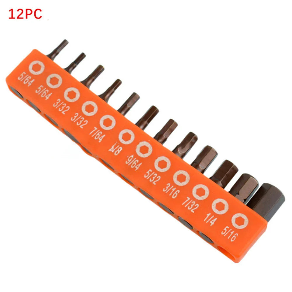 Magnetic Hex Screwdriver Bit Set 12/24pcs | 1/4" Shank 25mm