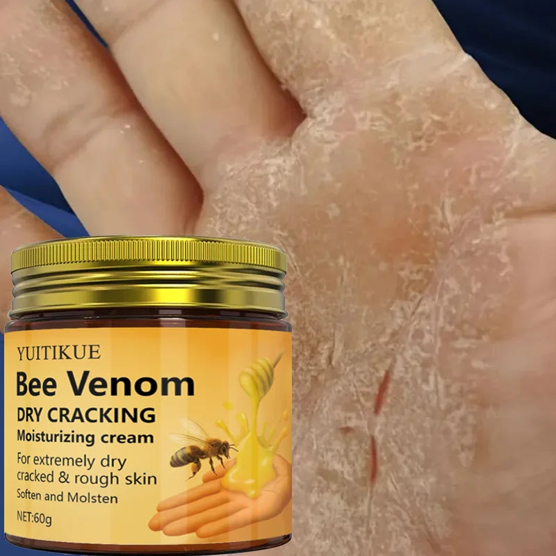 YUITIKUE Bee Venom Moisturizing Cream 60g - For Extremely Dry & Cracked Skin, Repairs Hands, Feet, Elbows & Knees, SPA-like Care Peaceful Pleasures Health and Wellness Default Title
