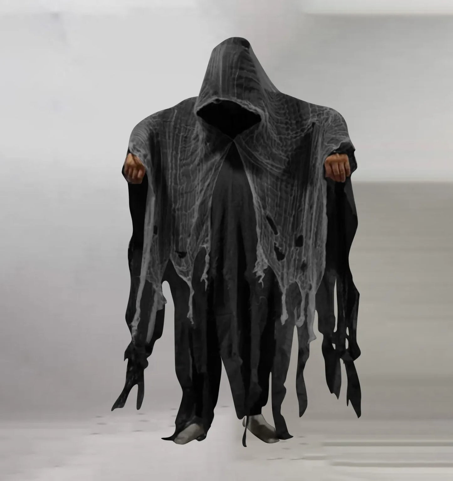 Halloween Gothic Hooded Cloak – Dementor Cosplay Cape Unisex