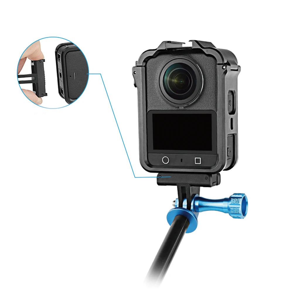 Metal Expansion Cage For DJI Osmo 360 Camera Ultra-Expandable Cold Shoe Mount Multifunction Frame For Cinematography VLOG Video Peaceful Pleasures Health and Wellness