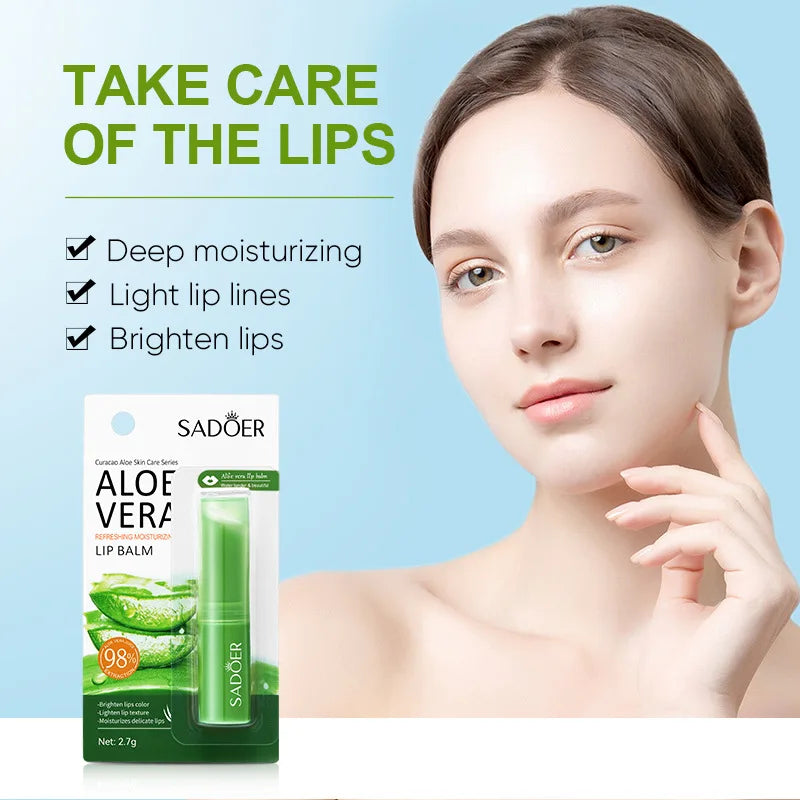 SADOER Vitamin C Aloe Coconut Lip Balm – Moisturizing Repair