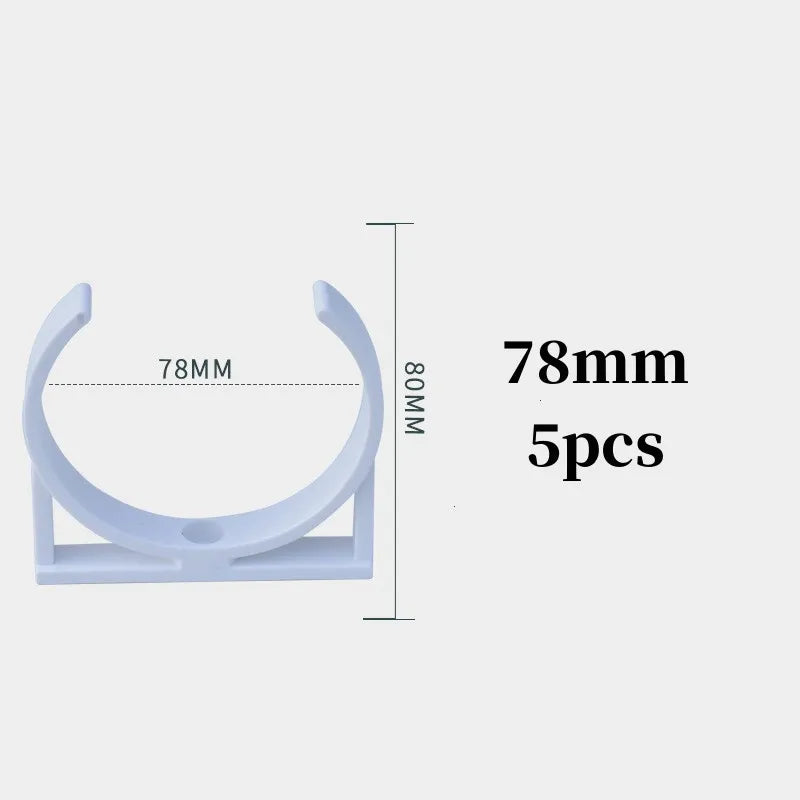 5-Pack RO Water Filter Mounting Bracket Clips – 32mm PP Plastic