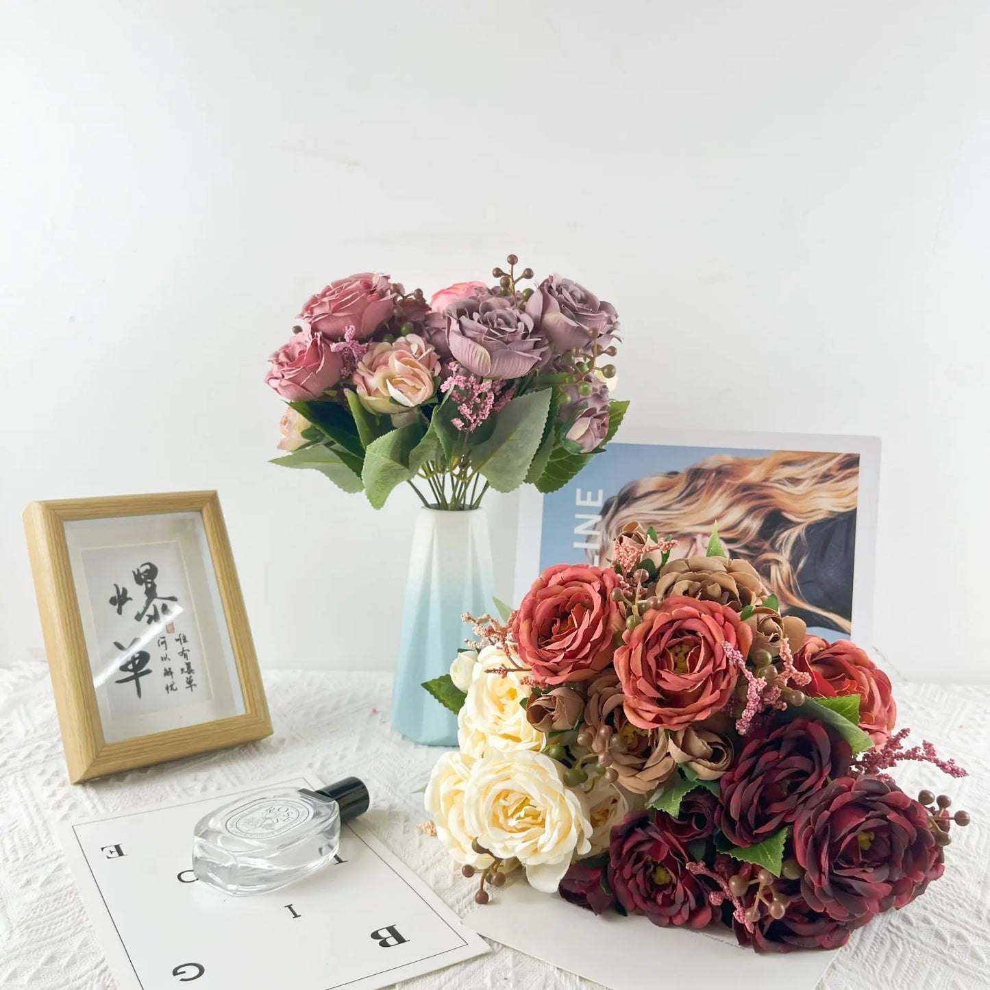 Artificial Silk Peony Roses | Wedding & Home Décor Flowers