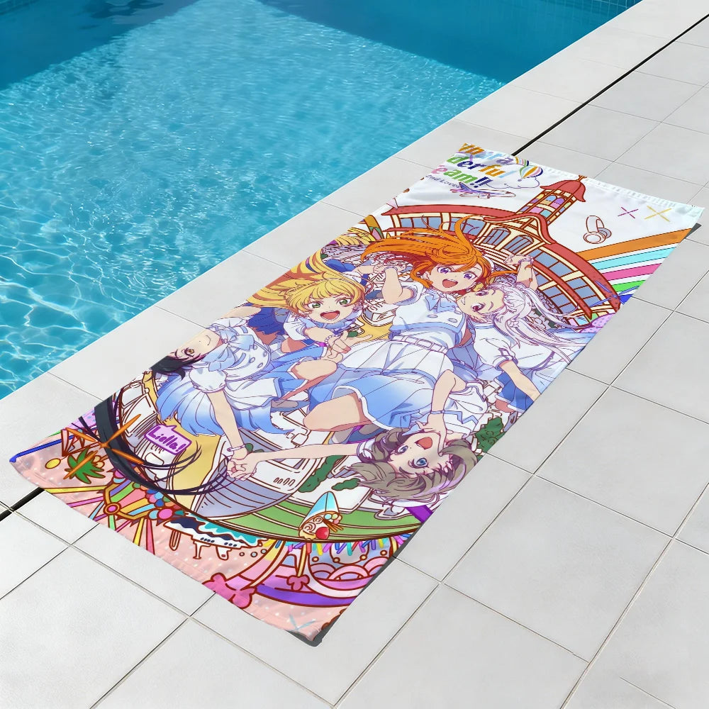 Anime Quick-Dry Beach Towel | Soft Microfiber Pool & Travel Quick-Dry Beach Towel Peaceful Pleasures Health and Wellness