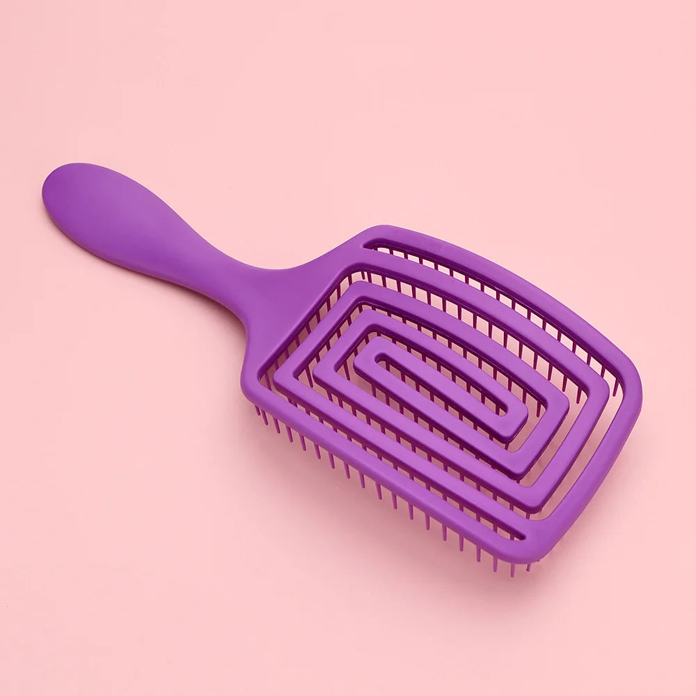Fashion Salon Wide Tooth Comb Hairdresser Styling Massage Comb Curved Comb for Hair Care Removing Tangles Barber Accessories Peaceful Pleasures Health and Wellness