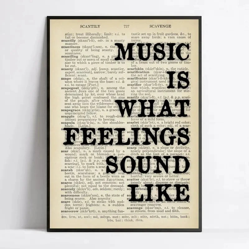 Vintage Newspaper Black Font What A Good Day Wall Art Prints Canvas Painting Poster Picture For Living Room Home Decor Peaceful Pleasures Health and Wellness G2571 30x40cm Unframed