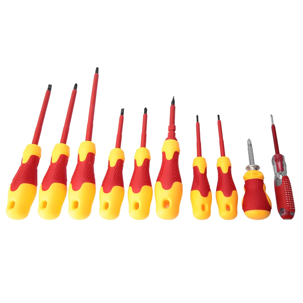 Insulated Screwdriver Set /Set Practical Professional Electrician Screwdriver Set for Electrician Tool Wireman Equipment Peaceful Pleasures Health and Wellness