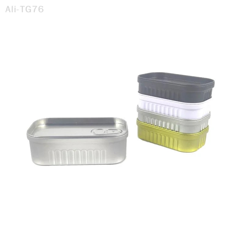 Sardine Can Shaped Tin Box – Mini Metal Jewelry & Storage Case