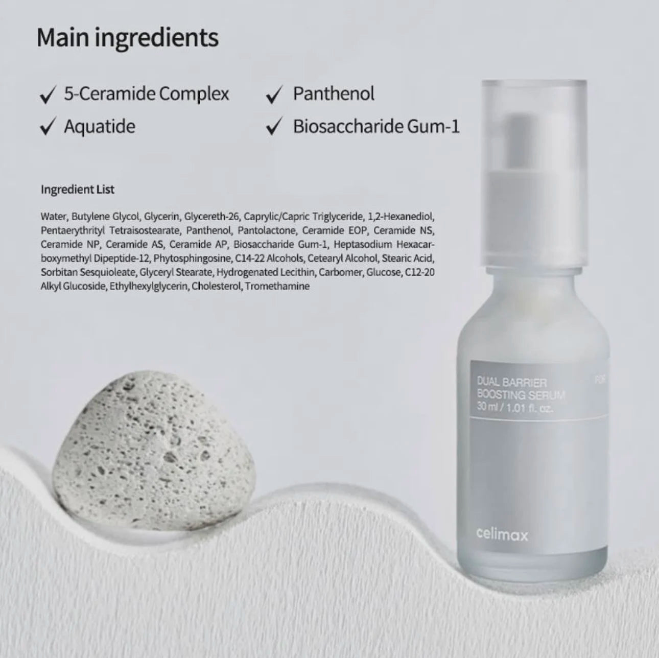 Celimax Dual Barrier Boosting Serum For Dry Sensitive Skin Soothing Deeply Nourishing Moisturizing Original Korean Face Essence Peaceful Pleasures Health and Wellness