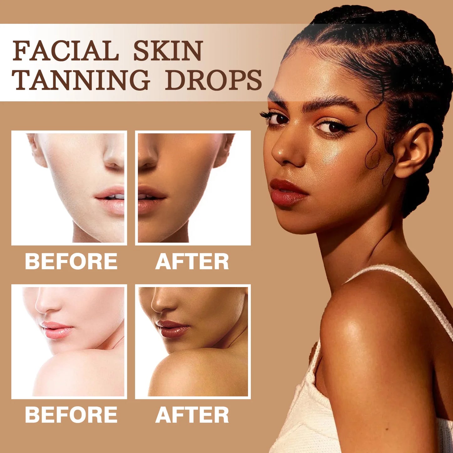 EELHOE Sunless Self-Tanning Drops Serum | Bronze Glow 30ml