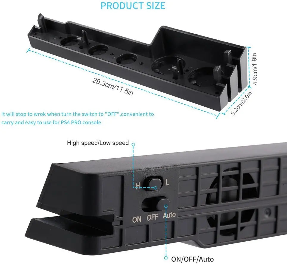 DC 5V Cooling Fan for PS4, PS4 Pro & PS4 Slim Console