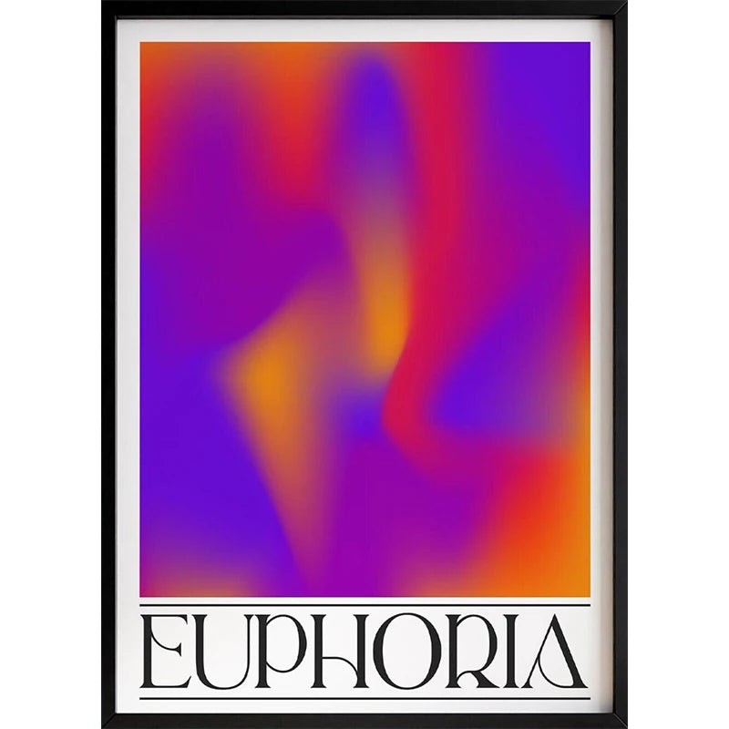 Dopamine Aesthetic Retro Abstract Canvas Wall Art Poster