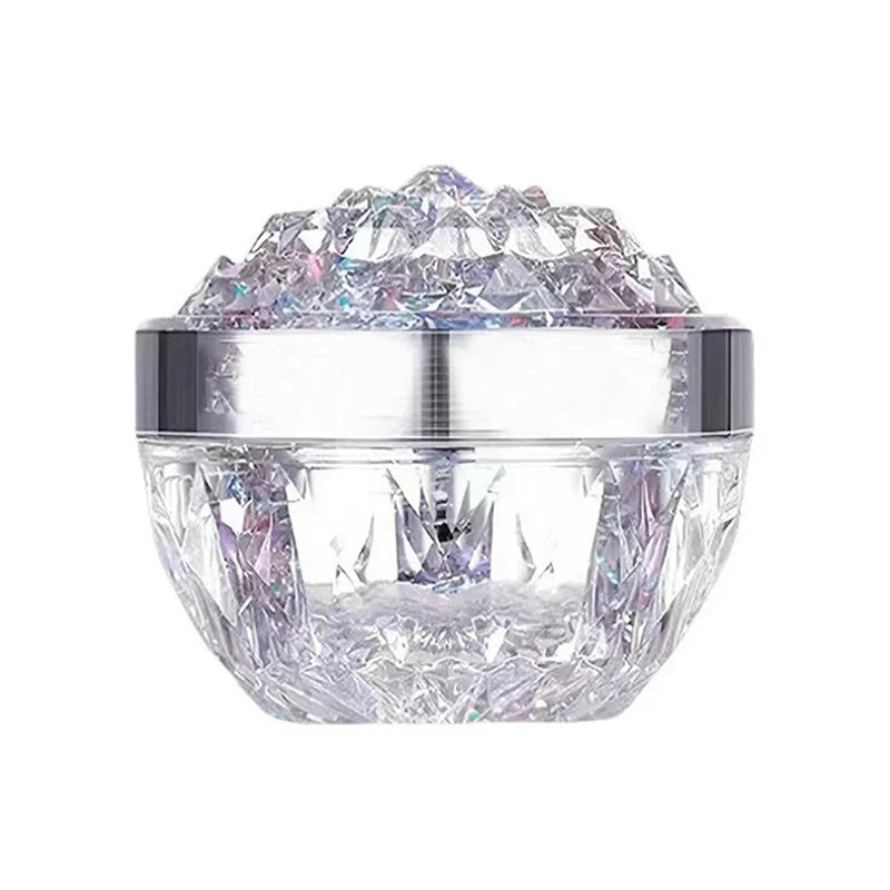 Luxury Diamond 50g Glass & Acrylic Cosmetic Jar with Lid