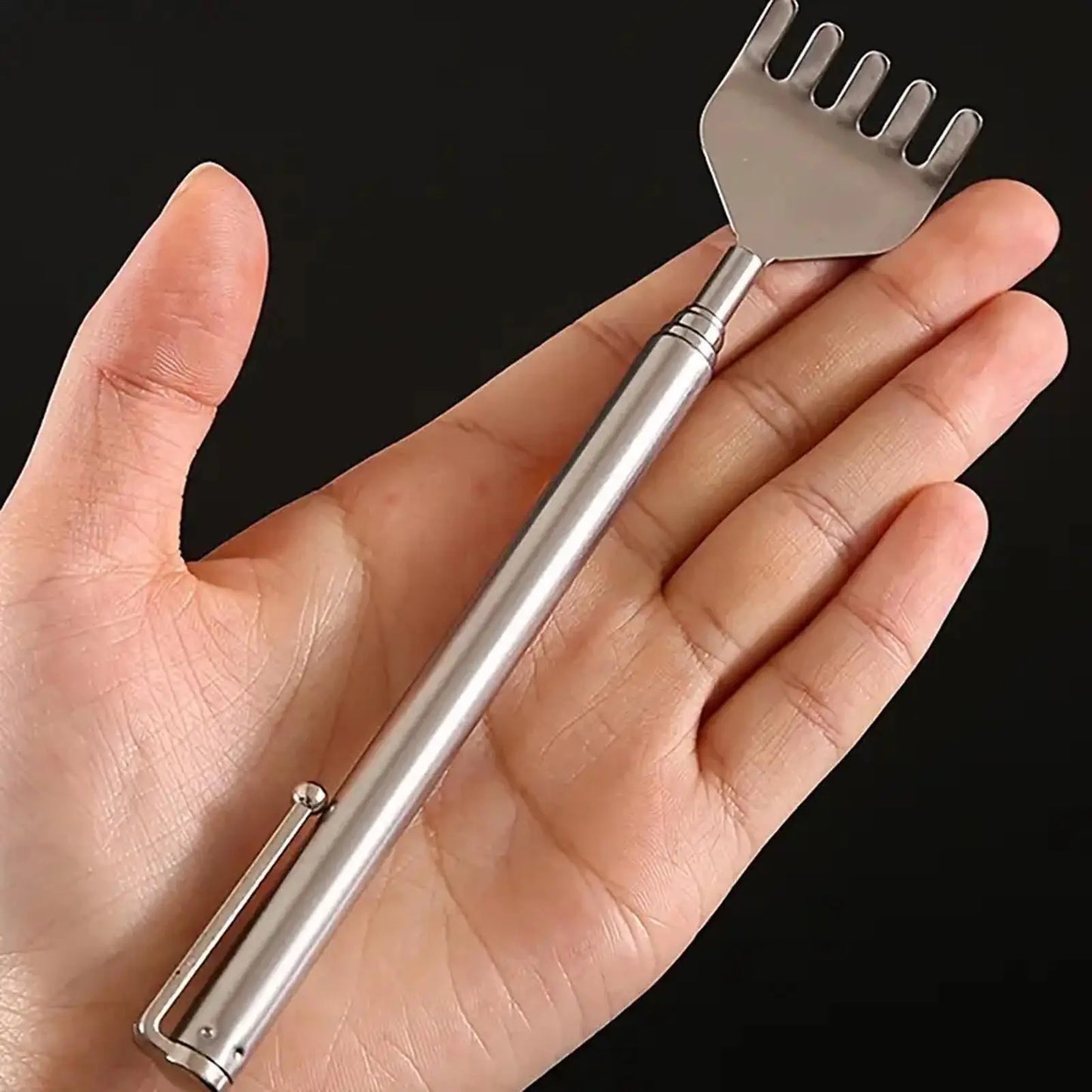 Extendable Back Scratcher Telescopic Stainless Steel Massager Long Reach Retractable Itch Remover For Home Gym Car Sleeping Peaceful Pleasures Health and Wellness