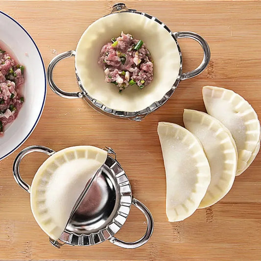 Stainless Steel Dumpling Maker Press | Ravioli & Pierogi Mold Dumpling Press Mold Peaceful Pleasures Health and Wellness