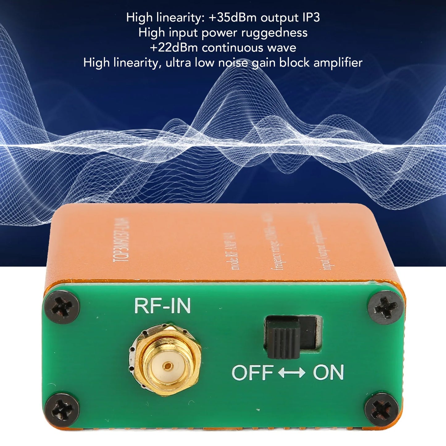0.1MHz–6GHz 20dB LNA RF Low Noise Amplifier Preamplifier Module