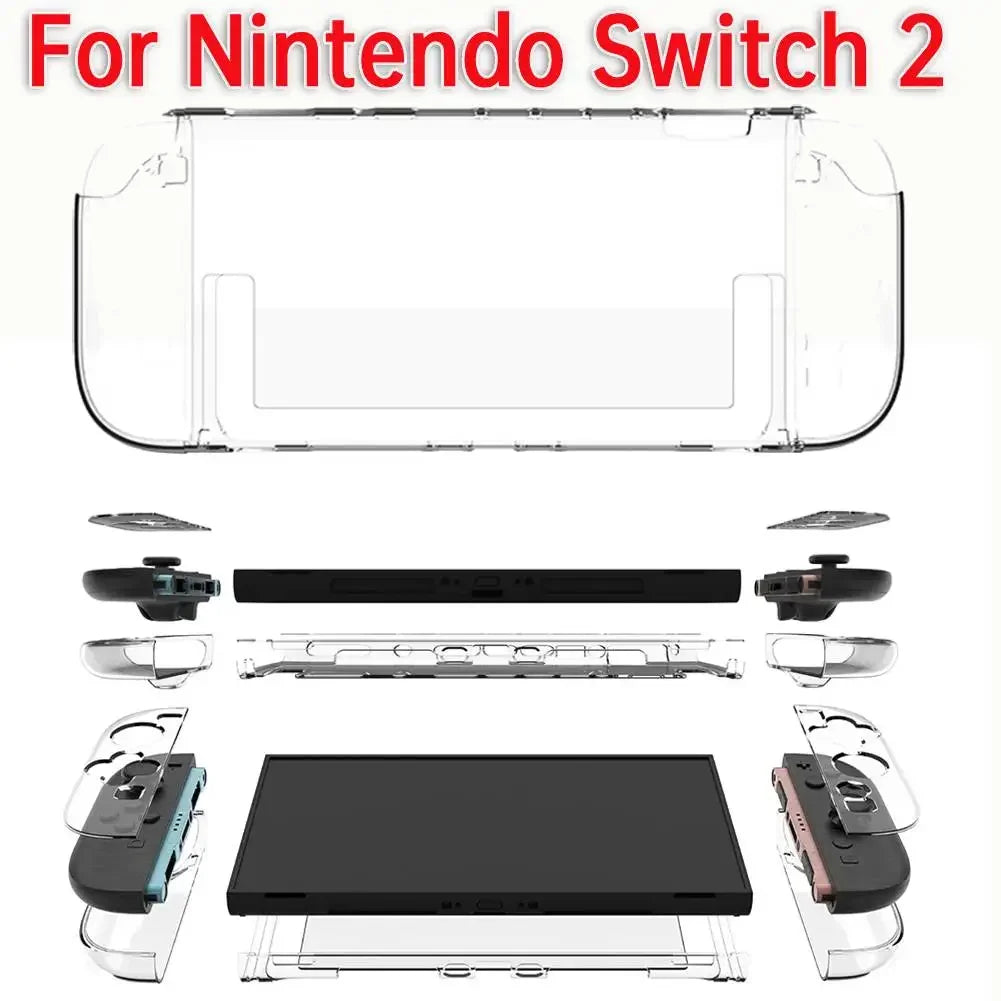 Clear PC Protective Case for Nintendo Switch 2 – Shockproof Peaceful Pleasures Health and Wellness