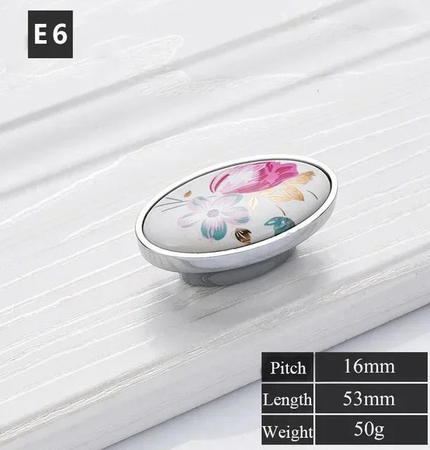 Tulip Ceramic Cabinet Handles & Knobs – Vintage Flower Drawer Pulls