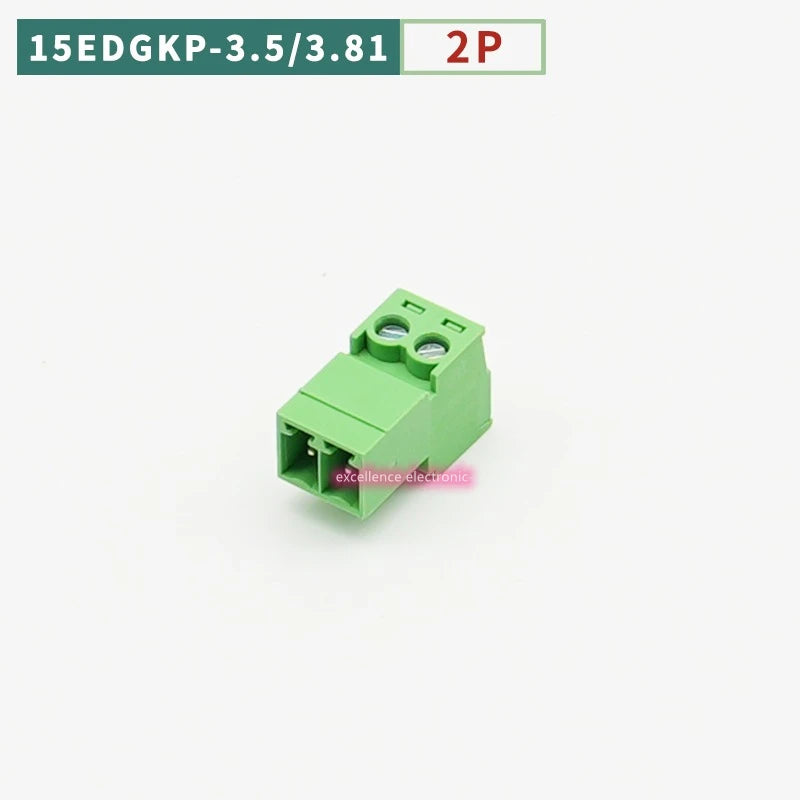 10PCS 15EDGKP 3.81mm/3.5mm Welding Free Aerial Docking Plug-in Terminal Block Female Socket 2P 3P 4P-12P 3.5/3.81 Pitch Peaceful Pleasures Health and Wellness 2P 3.5mm