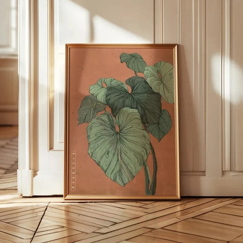 Monstera Tropical Botanical Canvas Wall Art Print | Home Decor Canvas Wall Art Peaceful Pleasures Health and Wellness