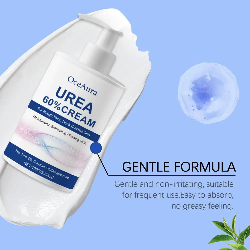 1/2pcs Urea 60% Cream Uric Acid Foot Cream for Heel Repair, Dry and Cracked Heel Treatment, Removes Dead Skin Peaceful Pleasures Health and Wellness
