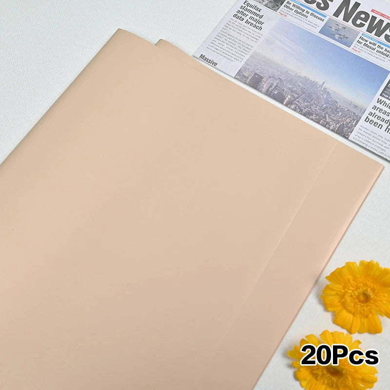 20Pcs Waterproof Two-Sided Floral Wrapping Paper 58×58cm