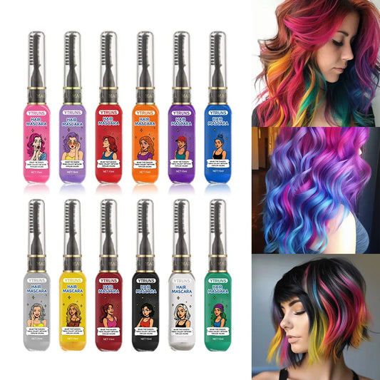 13-Color Temporary Hair Dye | Buildable Smudge-Resistant Paint Temporary Hair Dye Oasis Select