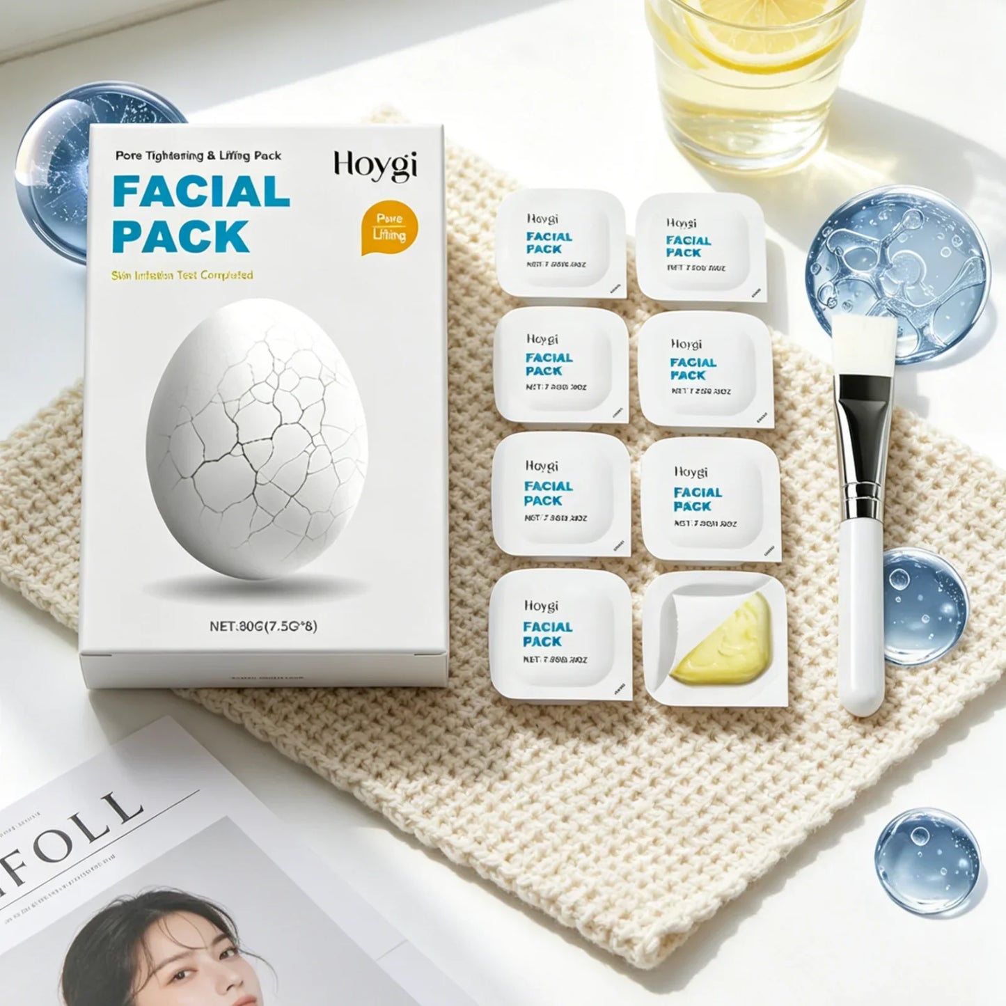 Hoygi Pore Tightening Face Mask – Anti-Aging & Hydrating 8pk