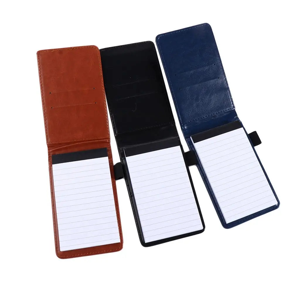 Office School Supplies Diary Small Memo Pads Leather Cover Mini Notepad A7 Notebook Business Memos Pocket Planner Peaceful Pleasures Health and Wellness