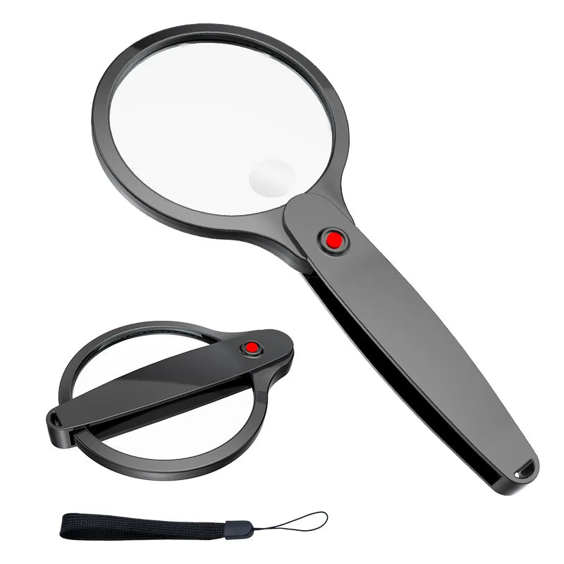 Reading Magnifying Glass Handheld Magnifier Folding Loupe Large Lens for Seniors Peaceful Pleasures Health and Wellness 1