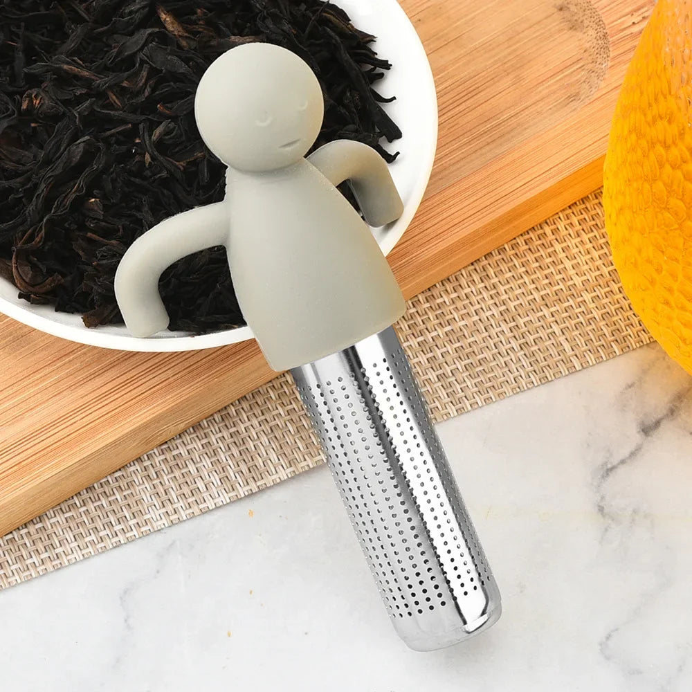 Stainless Steel Tea Infuser Kitchen Accessory Household Use Reusable Metal Makeup Brushes Massage Kitchen Dining Bar Garden Peaceful Pleasures Health and Wellness