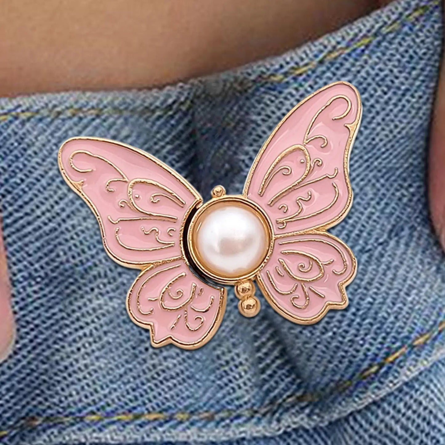 8-Pack Butterfly Waist Tightener Clips | No-Sew Alloy Adjusters