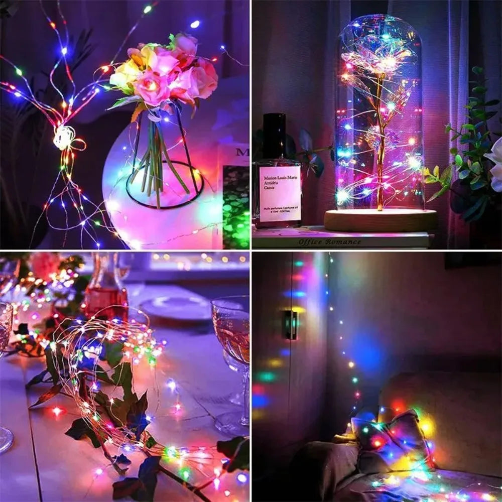 Solar Fairy String Lights Outdoor 8-Mode LED Waterproof