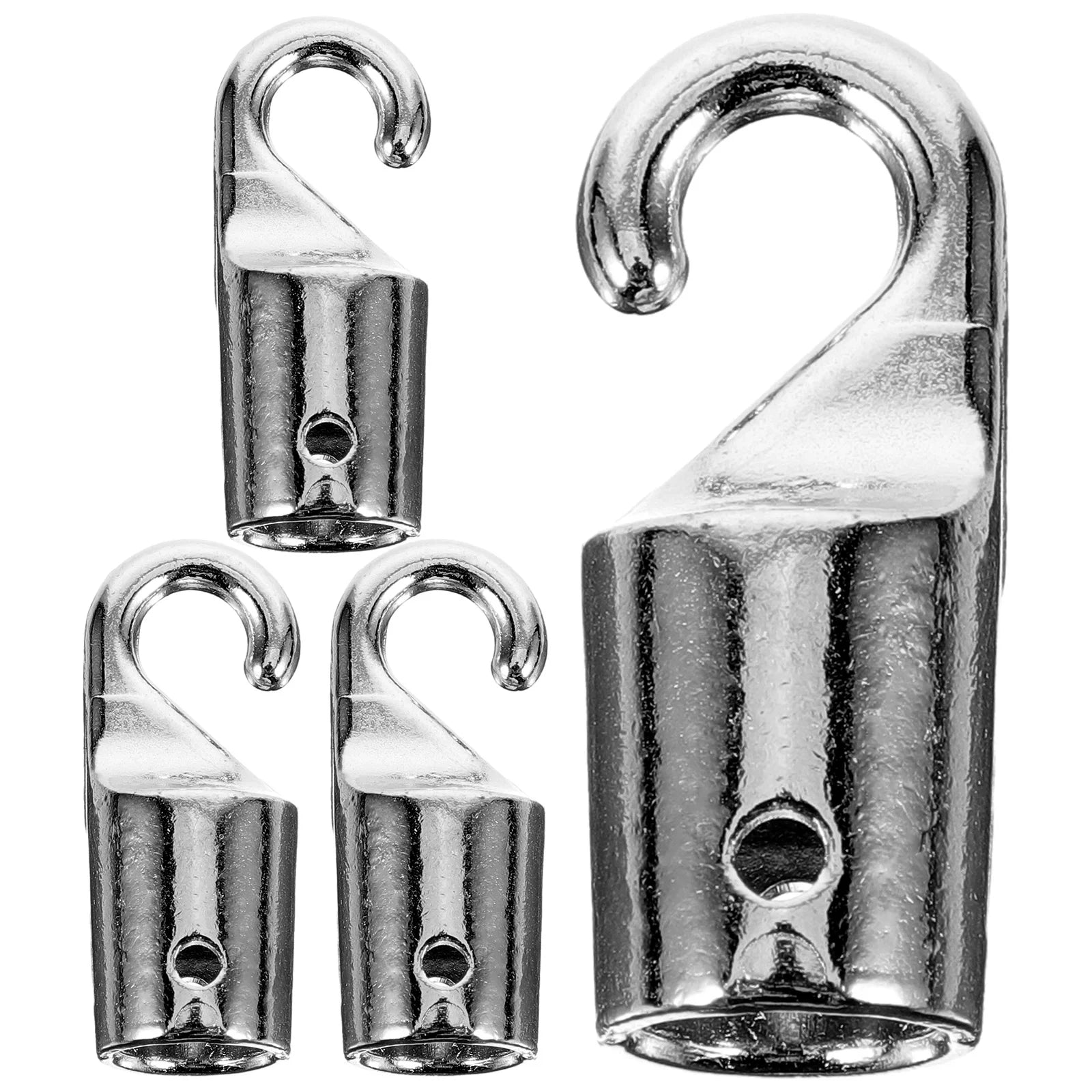 4 Pcs White Hooks Curtain Rod Hangers Blind Replacement Parts Vertical Wand Tips Horizontal Blinds Accessories Window Decor Home Peaceful Pleasures Health and Wellness