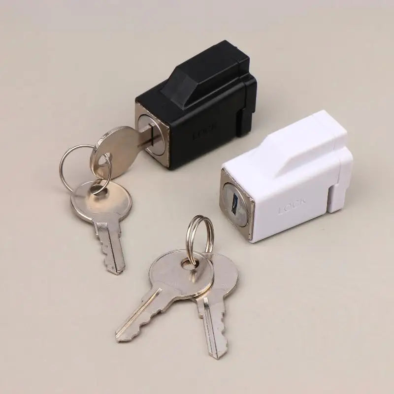 New Aluminum Alloy Window Locks With 2 Keys Window Restrictor Lock Durable Portable Practical Exquisite For Hospital Bank Peaceful Pleasures Health and Wellness