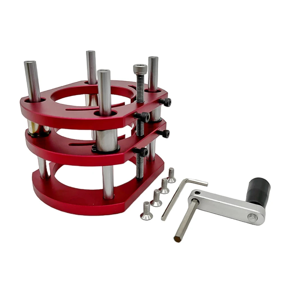 Router Lift Table Aluminum Lifting Platform Stand Woodworking Benches 51mm Lifting for 64-66mm Motors Engraving Trimming Machine Peaceful Pleasures Health and Wellness