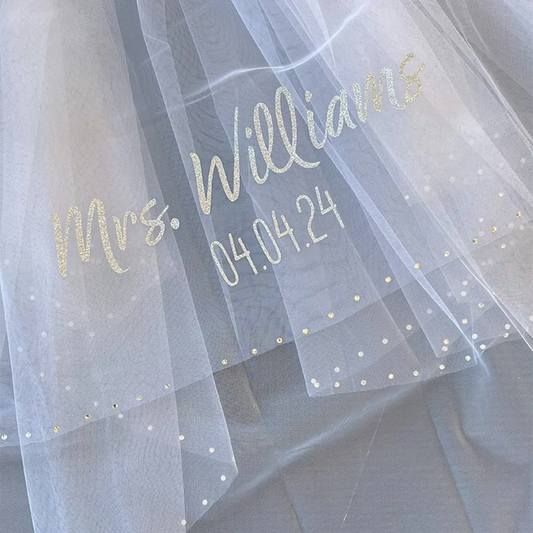 Personalised Bridal Shower Vei Bachelorette Party Future Mrs. Veil Wedding Engagement Decor Hair Accessories Bridal Shower Gift Peaceful Pleasures Health and Wellness