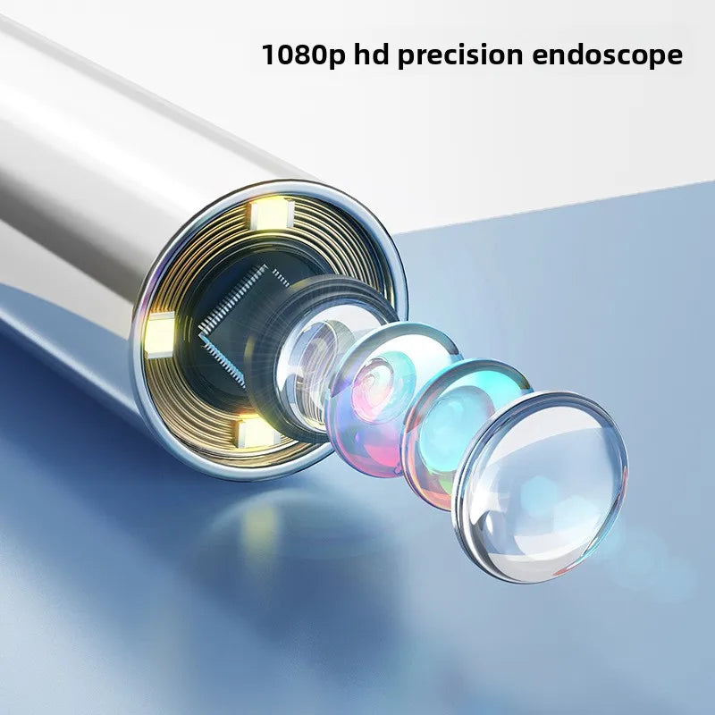 1.38'' Ear Camera Wit IPS Display and 1080P Camera Ear Check Portable Inspector for Ear Mouth Pet With 12tips Replaceable Tools Peaceful Pleasures Health and Wellness
