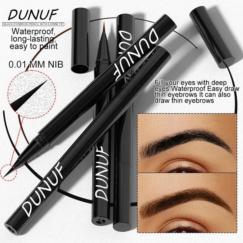 DUNUF Waterproof Liquid Eyebrow Pencil – Long-Lasting 2 Colors
