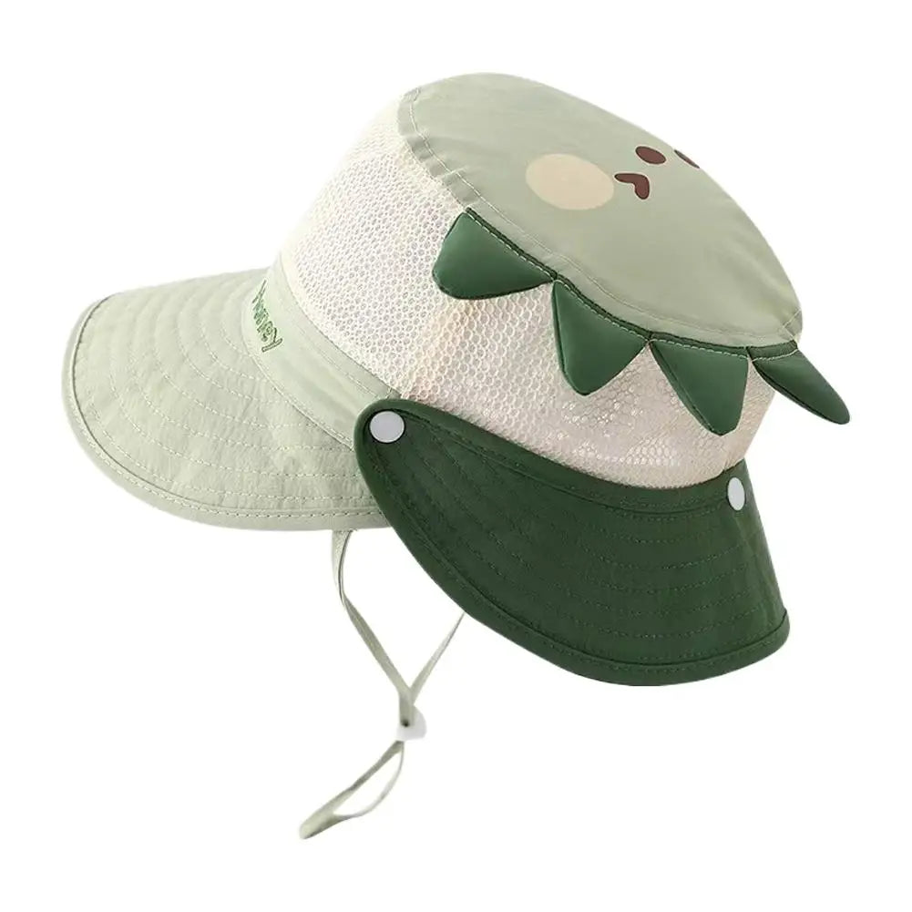 Kids Wide Brim Mesh Bucket Sun Hat for Boys & Girls | Summer