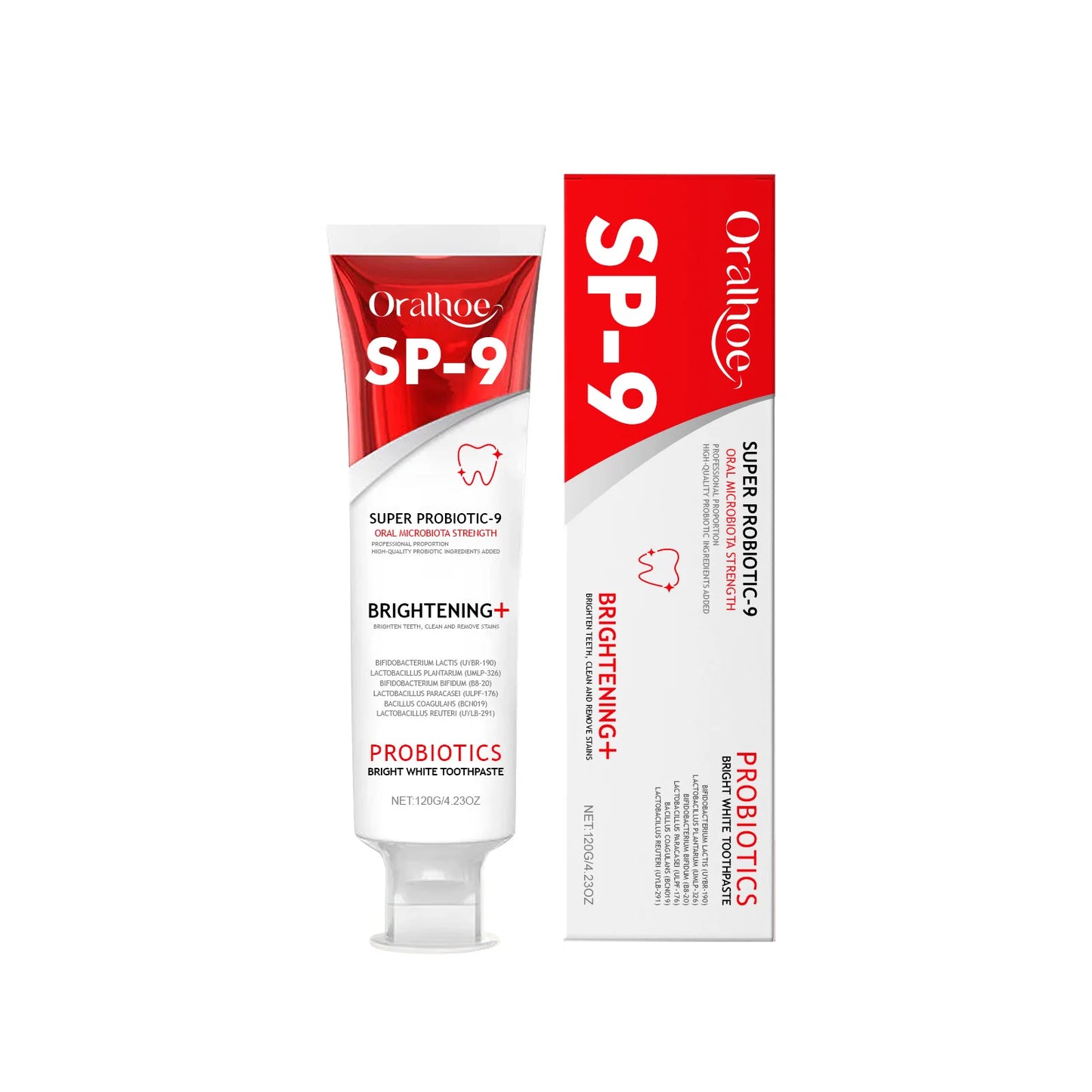 Oralhoe Probiotic Whitening Toothpaste 120g | Plaque & Stain