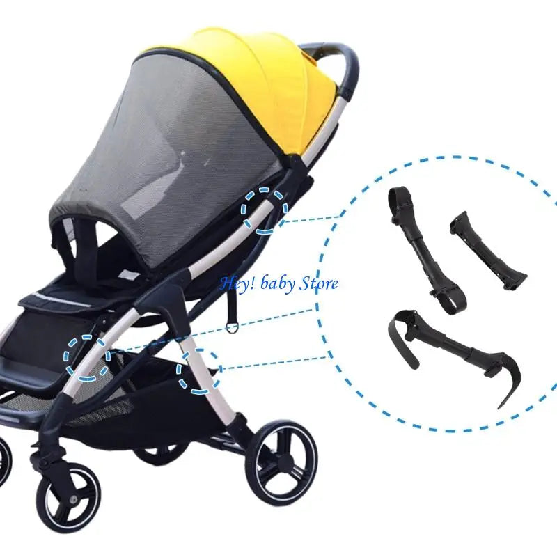 Twin Stroller Connector Set | 3-Pc Pram Attachment Adapter