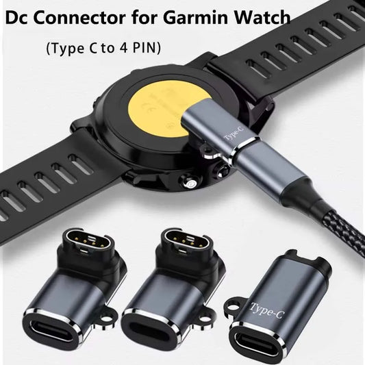 For Garmin Fenix 8 7 7S 7X 6S 6 Forerunner 955 965 USB-C/IOS Charger Smartwatch Charger Adapter Garmin Charging Cable Adapter ﻿ Peaceful Pleasures Health and Wellness