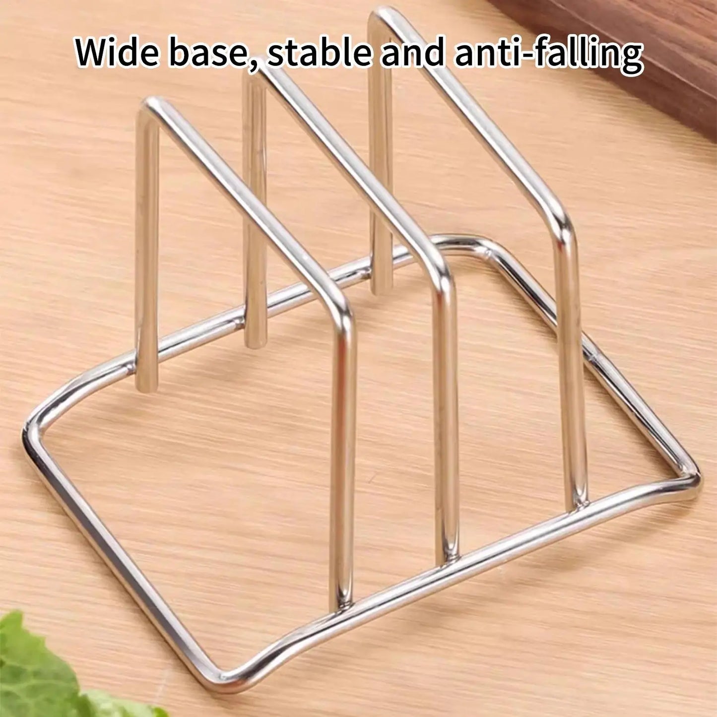Stainless Steel Cutting Board & Pot Lid Rack | Counter Organizer