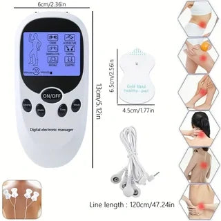 Blue Screen Digital Meridian Massager, Household Multifunctional Pulse Massager, Back and Foot Massager Peaceful Pleasures Health and Wellness